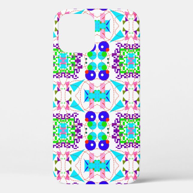 Abstract fun background. Colour shapes pattern.abs Case-Mate iPhone Case (Back)
