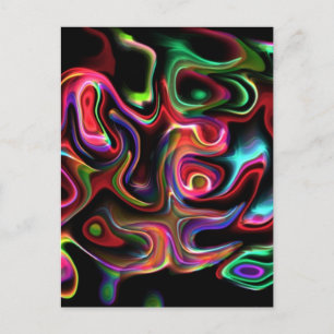 Abstract Funky 90 Postcard