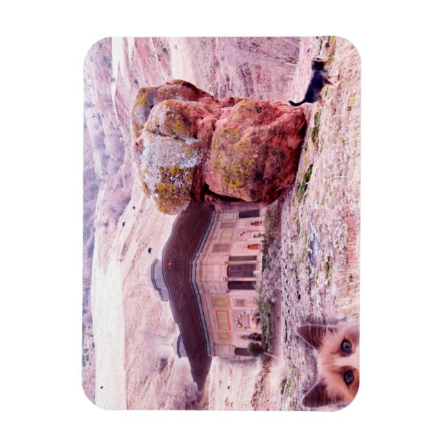 Abstract Funny Collage 3"x4" Photo Magnet (Vertical)