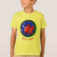 Abstract Funny Red Goldfish Personalised