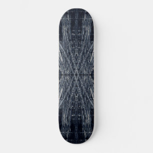 Abstract futuristic pattern skateboard