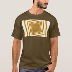 abstract futuristic square yellow corridor T-Shirt