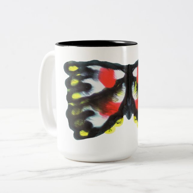 Abstract G132 Two-Tone Coffee Mug (Front Left)