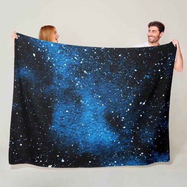 Abstract Galaxy Background Fleece Blanket (In Situ)
