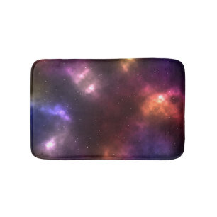 Abstract Galaxy Constellations Digital Art: II  Bath Mat