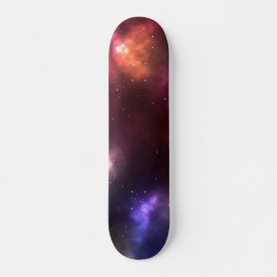 Abstract Galaxy Constellations Digital Art: II  Skateboard