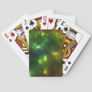 Abstract Galaxy Constellations Digital Art: IV Playing Cards