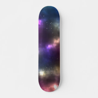 Abstract Galaxy Constellations Digital Art: V Skateboard