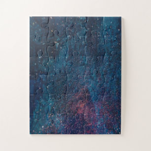 Abstract Galaxy Glitter Paint Pattern Jigsaw Puzzle