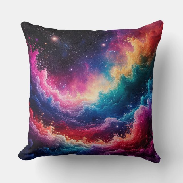 Abstract Galaxy Scene Cushion (Front)