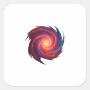 Abstract Galaxy Swirl Sticker