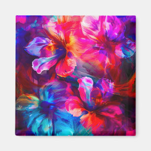 Abstract Garden Bloom Magnet