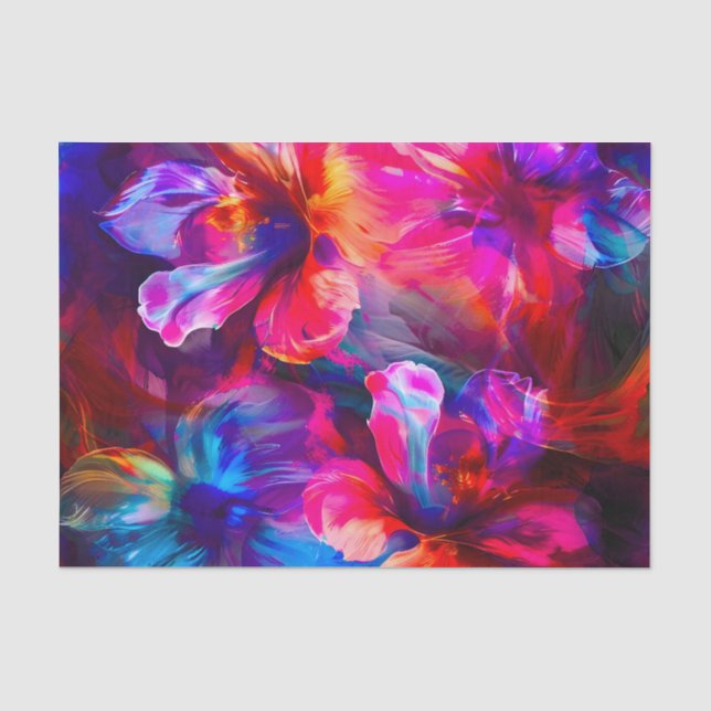 Abstract Garden Bloom Tissue Paper (Front)