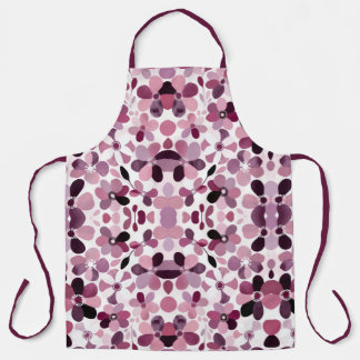 Abstract Garden Blossoms — Modern Art Elegance Apron