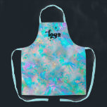 abstract gemstone background apron<br><div class="desc">please note this is a printed product with no real holographic effect</div>