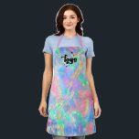abstract gemstone inspired background apron<br><div class="desc">please note this is a printed product with no real holographic effect</div>
