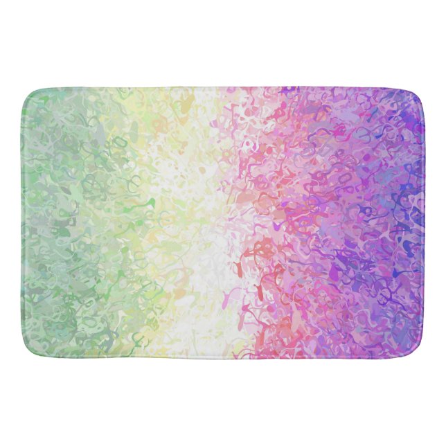 Abstract Genderdoe Pride Flag      Bath Mat (Front)