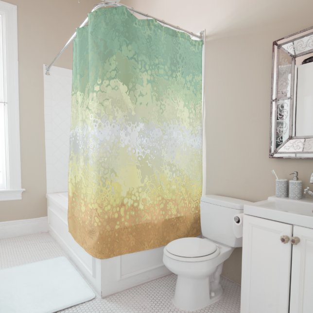 Abstract Genderflor Pride Flag    Shower Curtain (In Situ)