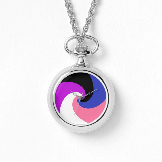 Abstract Genderfluid Pride Flag       Watch (Front)