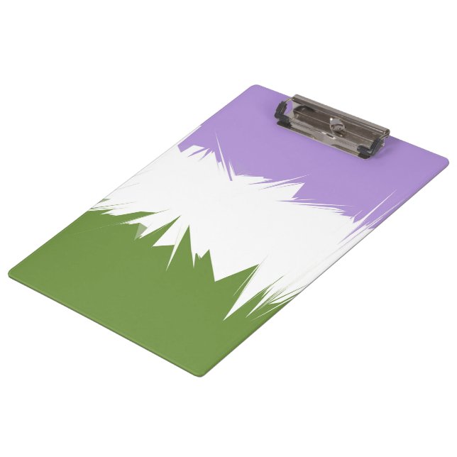Abstract  Genderqueer Pride Flag      Clipboard (Angled)