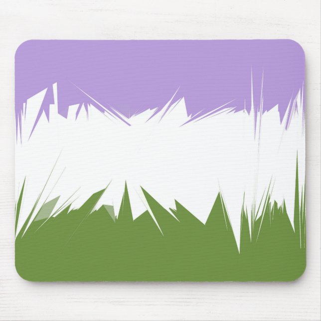 Abstract  Genderqueer Pride Flag      Mouse Pad (Front)