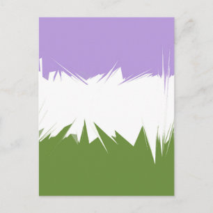 Abstract  Genderqueer Pride Flag     Postcard