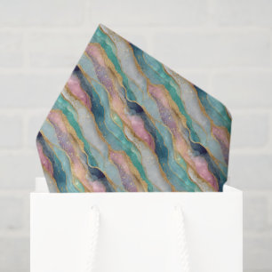 Abstract Geode Pattern Tissue Paper
