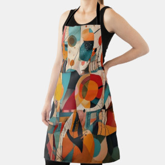 Abstract Geometric Art Apron