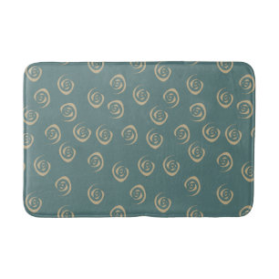 Abstract geometric art bath mat