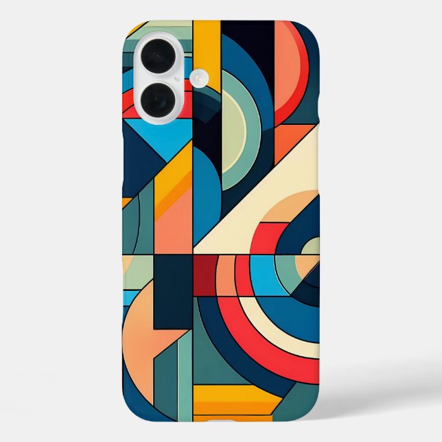 Abstract Geometric Art – Colour Grid Composition Case-Mate iPhone Case (Back)