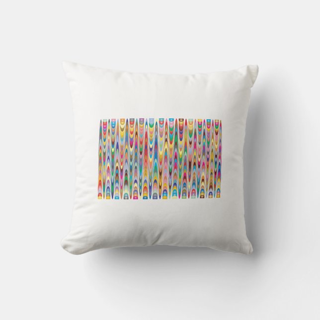abstract geometric art cushion (Front)