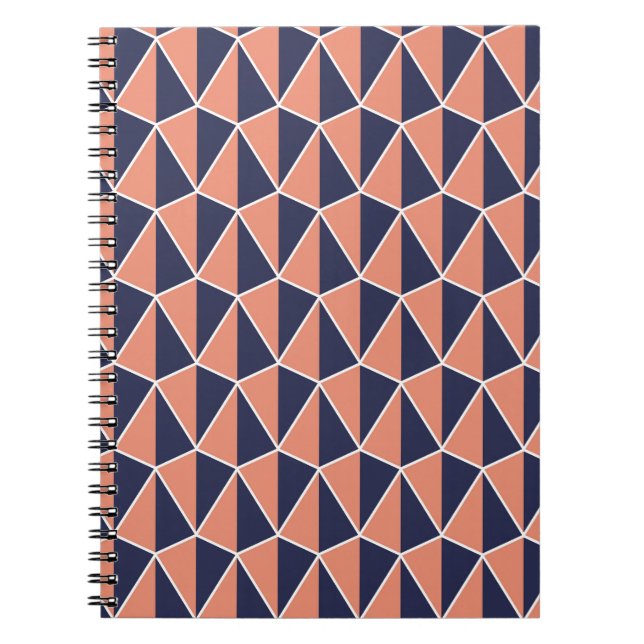 Abstract Geometric: Art Deco Seamless Notebook (Front)