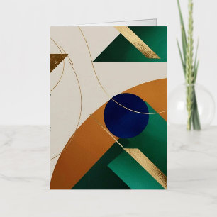 Abstract Geometric Art Modern minimalist  Foil Greeting Card