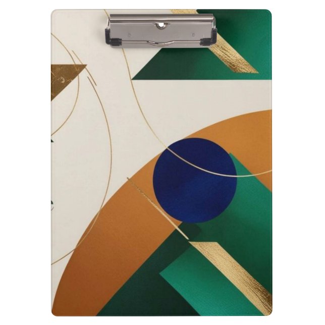 Abstract Geometric Art Modern poster minimalist  Clipboard (Front)