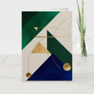 Abstract Geometric Art Modern poster minimalist Foil Greeting Card