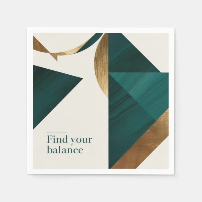 Abstract Geometric Art Modern poster minimalist  Napkin (Front)