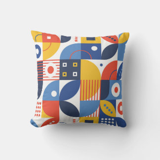 Abstract geometric art pattern Colourful Cushion