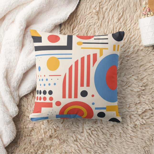 Abstract geometric art pattern memphis style cushion (Blanket)
