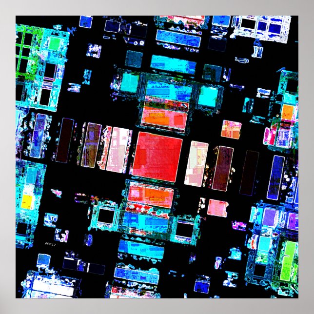 Abstract Geometric Art Poster (Front)