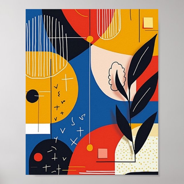 Abstract Geometric Art Poster (Front)