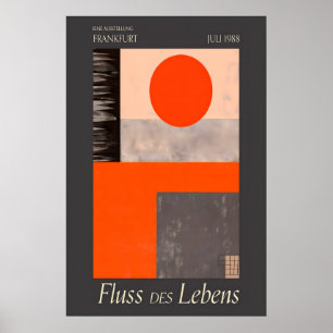 Abstract Geometric Art Print Frankfurt Exhibition