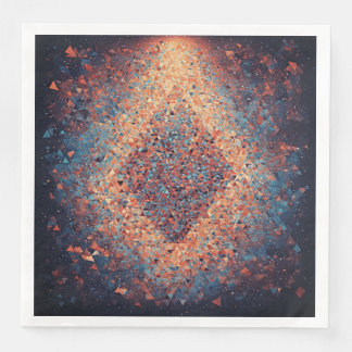 Abstract Geometric Art Print Napkin