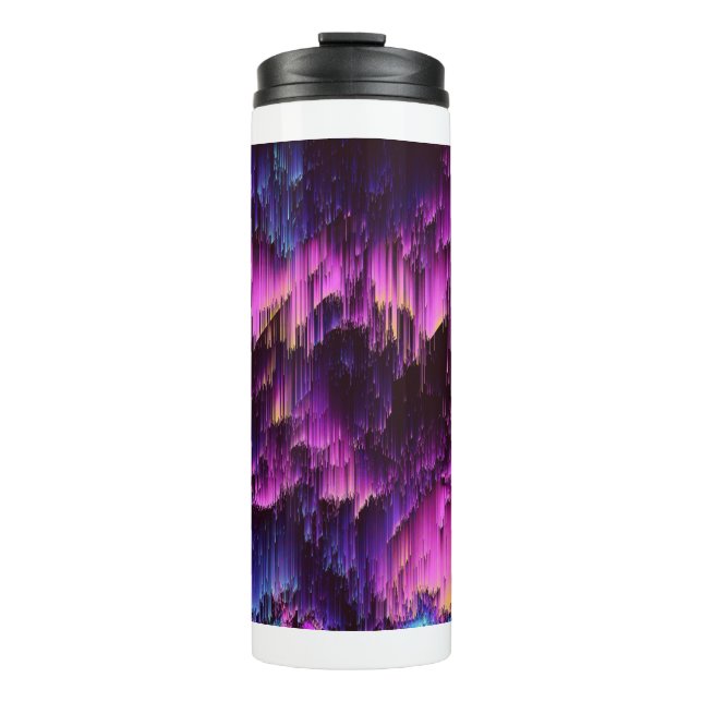 Abstract Geometric Art Thermal Tumbler (Front)
