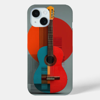 Abstract geometric artwork iPhone 15 case
