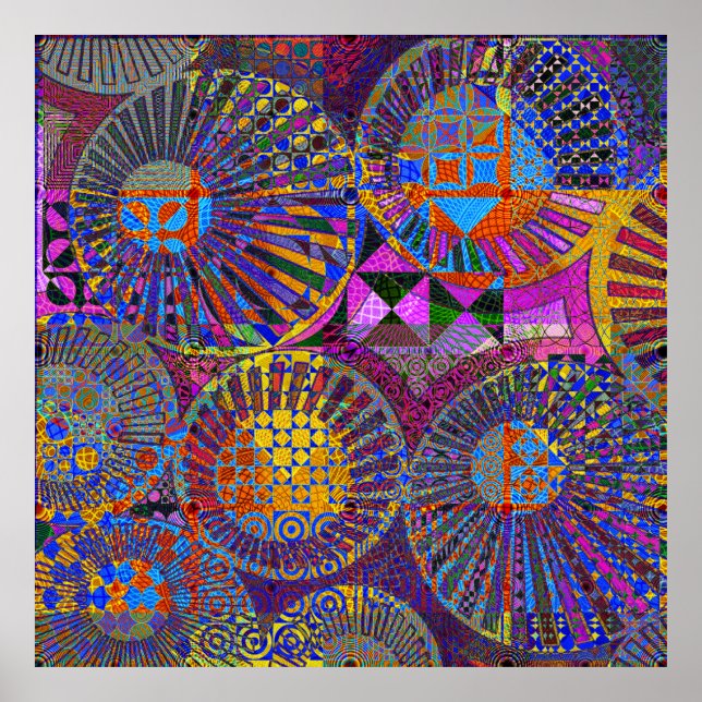 abstract geometric artwork poster (Front)