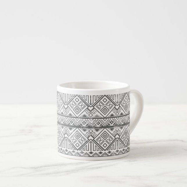 Abstract Geometric Aztec Pattern 2 Espresso Cup (Front Right)