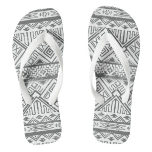 Abstract Geometric Aztec Pattern 2 Jandals