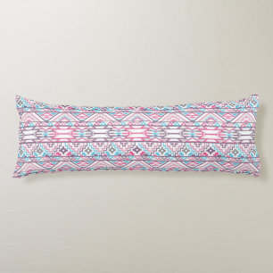 Abstract Geometric Aztec Pattern 3 Body Cushion