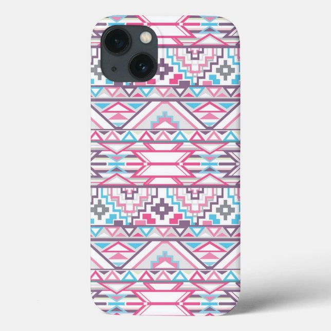 Abstract Geometric Aztec Pattern 3 Case-Mate iPhone Case (Back)