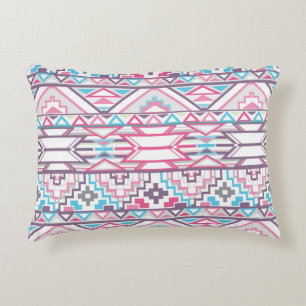Abstract Geometric Aztec Pattern 3 Decorative Cushion